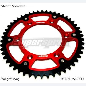 CORONA SUPERSPROX STEALTH RST NERO ROSSO 210 PASSO 520 - Z 50 DENTI RED