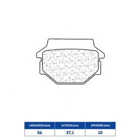 Plaquettes de frein en composé fritté CL BRAKES 3012SC paire