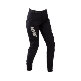 Pantalons de VTT Femme LEATT Gravity 3.0 Noir Race Stretch DWR