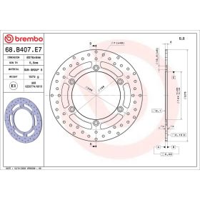 Disque de frein fixe BREMBO 68B407E7 série or D.276 épaisseur 6 mm 6 trous pour HONDA