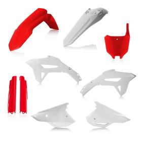 ACERBIS 9-teiliges Verkleidungskit Rot/Weiß für HONDA CRF R