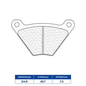 Jeu de plaquettes de frein avant CL BRAKES 2599A3+ en composé fritté pour HARLEY DAVIDSON
