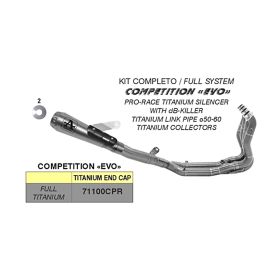 Échappement complet en titane intégral ARROW competition evo pour BMW S 1000 R
