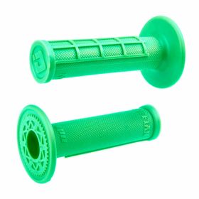 Poignées ODI GRIPS MX en couche unique demi-gaufre vert fluorescent