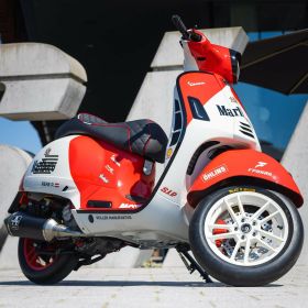 SIP SERIES PORDOI 13 Silver Rim Dust Cap for Vespa GTS/GTS Super