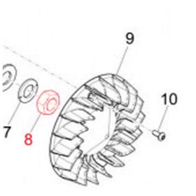PIAGGIO Stator-Mutter M16x1,25mm B015996 für Vespa GTS iGet