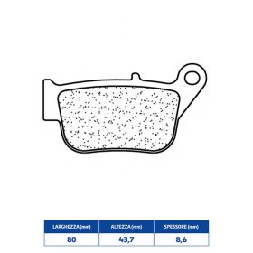 Kit de plaquettes de frein en composé fritté CL BRAKES 3112MSC