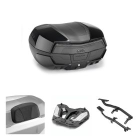 GIVI MAXIA 5 Schwarz Rauch 58L Topcase-Kit für VOGE VALICO DSX RALLY