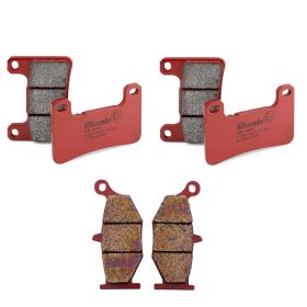 BREMBO Bremsbelagsatz 4 Paare vorne SA und 1 Paar hinten SP für SUZUKI