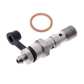 Bullone banjo JMP doppio M10x1 con raccordo di spurgo