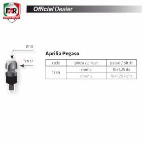 FAR chrome clamp adapter 10X1.25