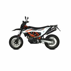 Silencieux MIVV OVAL Slip-On avec embout en carbone noir pour KTM 690 SMC R
