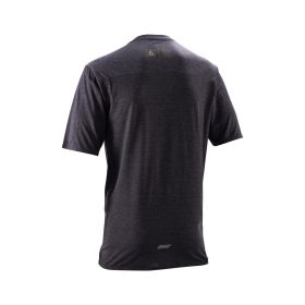 LEATT Trail 4.0 T-shirt VTT Noire TENCEL Respirante à Manches Courtes Réfléchissante