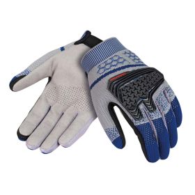 Gants été TUCANO URBANO SUPERMANO bleu foncé / gris paume en daim