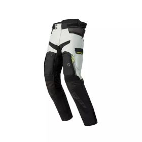 Pantalons de moto pour hommes REBELHORN PATROL Gris/Noir/Jaune Fluo