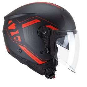 Jethelm CGM 126G IPE CITY schwarz rot undurchsichtig