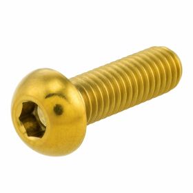Vite disco freno SIP M6x20mm oro anodizzato in titanio per Vespa PX'98/MY