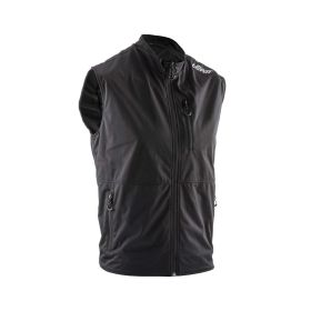 Gilet antipioggia LEATT RaceVest nero eslasticizzato e impermeabile