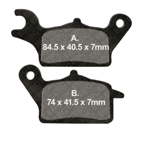 EBC Brake Pads SFAC708 Carbon Compound for Honda NSC