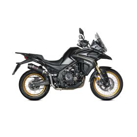 MIVV Oval Black Slip-on Exhaust Approved Carbon End Cap for VOGE Valico 900 DSX