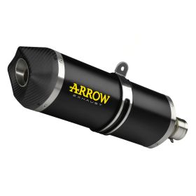 ARROW Race-Tech Slip-On Auspuff Dunkel Aluminium Endkappe für KAWASAKI Ninja 650 2017-2020