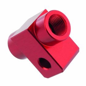 Sdoppiatore tubo freno 2 vie foro TYP811 M10x1 rosso