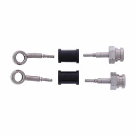 JMP 2 Tuyaux de frein en acier HBF-7046-H argent pour Suzuki AN 650 A