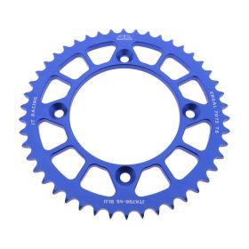JT Sprocket 46 Zähne 428 Pitch Blau Aluminium JTA798.46BLU