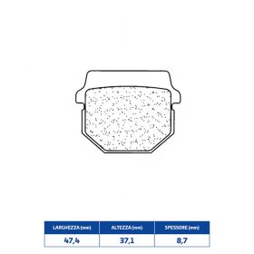 CL BRAKES 3022MSC Bremsbelag-Paar Sintermix