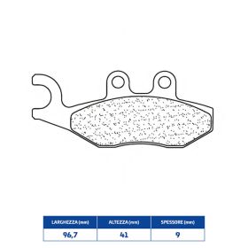 Plaquettes de frein CL BRAKES 3060SC en composé fritté paire