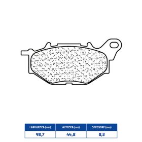 CL BRAKES 3114MSC Bremsbelag-Paar gesinterte Verbindung für YAMAHA