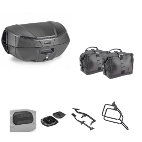 GIVI V49 AIR Top Case Kit CORIUM Smoke Black 49/13L für MOTO GUZZI