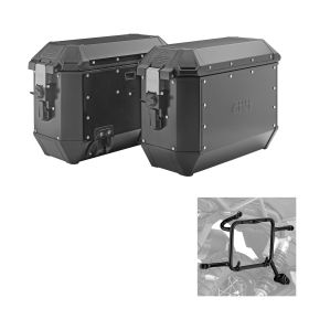 Kit valises latérales GIVI ALASKA noir pour YAMAHA Tenere 700 / World Raid