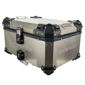 Bauletto moto GPR ALPI-TECH titanio 35L con piastra universale