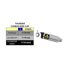 Marmitta Slip-On racing ARROW Street Thunder alluminio carby cap Yamaha xj6/xj6 diversion