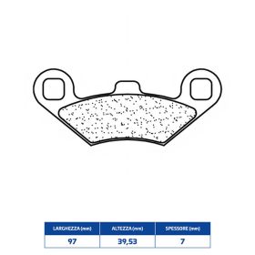 CL BRAKES 3105MSC paire de plaquettes de frein en composé fritté pour PEUGEOT