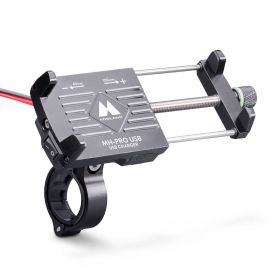 Support smartphone pour guidon en aluminium avec chargement USB MIDLAND MH-PRO