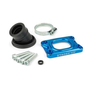 Collettore aspirazione STAGE6 360° blu per DELL ORTO/CP