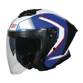 Casco Jet ORIGINE APRICA ESSENTIAL rosso/blu lucido