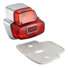 Fanale posteriore PREMIM QUALITAT Repro Antik vetro rosso per Vespa 125 Super