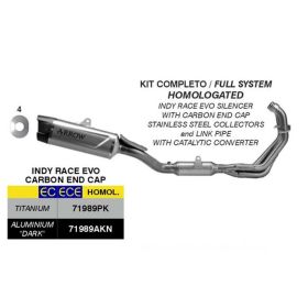 Marmitta completa ARROW Indy Race EVO omologata titanio per Yamaha TRACER 9 All Version