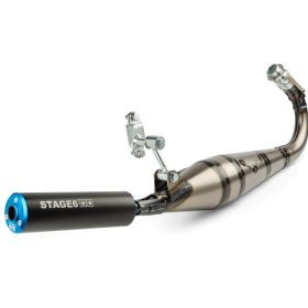 Marmitta completa STAGE 6 STREETRACE terminale blu/nero per Mbk 51