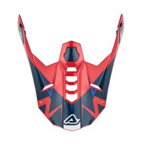 ACERBIS weiß/blaue/rote Visier für AIRSTRIKE-X Helm