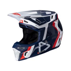 Casco motocross LEATT Moto 8.5 Composite Royal blu con maschera 5.5