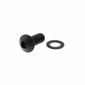 JMP Edelstahl Rundkopfschraube M10x1,25 25mm schwarz eloxiert
