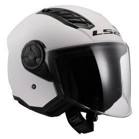 Casco Jet LS2 OF616 AIRFLOW II Solid Bianco Lucido
