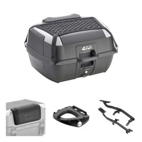 GIVI B45+ Topcase-Kit schwarz grau für PIAGGIO Beverly 125/500 / Tourer