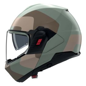 NOLAN N120-1 Omocromo Reversible modular helmet 352 grey green sand