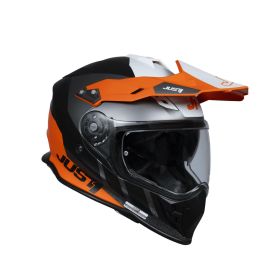 Casco Enduro JUST1 J34 PRO OUTERPSACE arancio fluo/nero