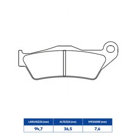 CL BRAKES 1258XBK5 Bremsbeläge Paar gesinterte Verbindung für SUZUKI